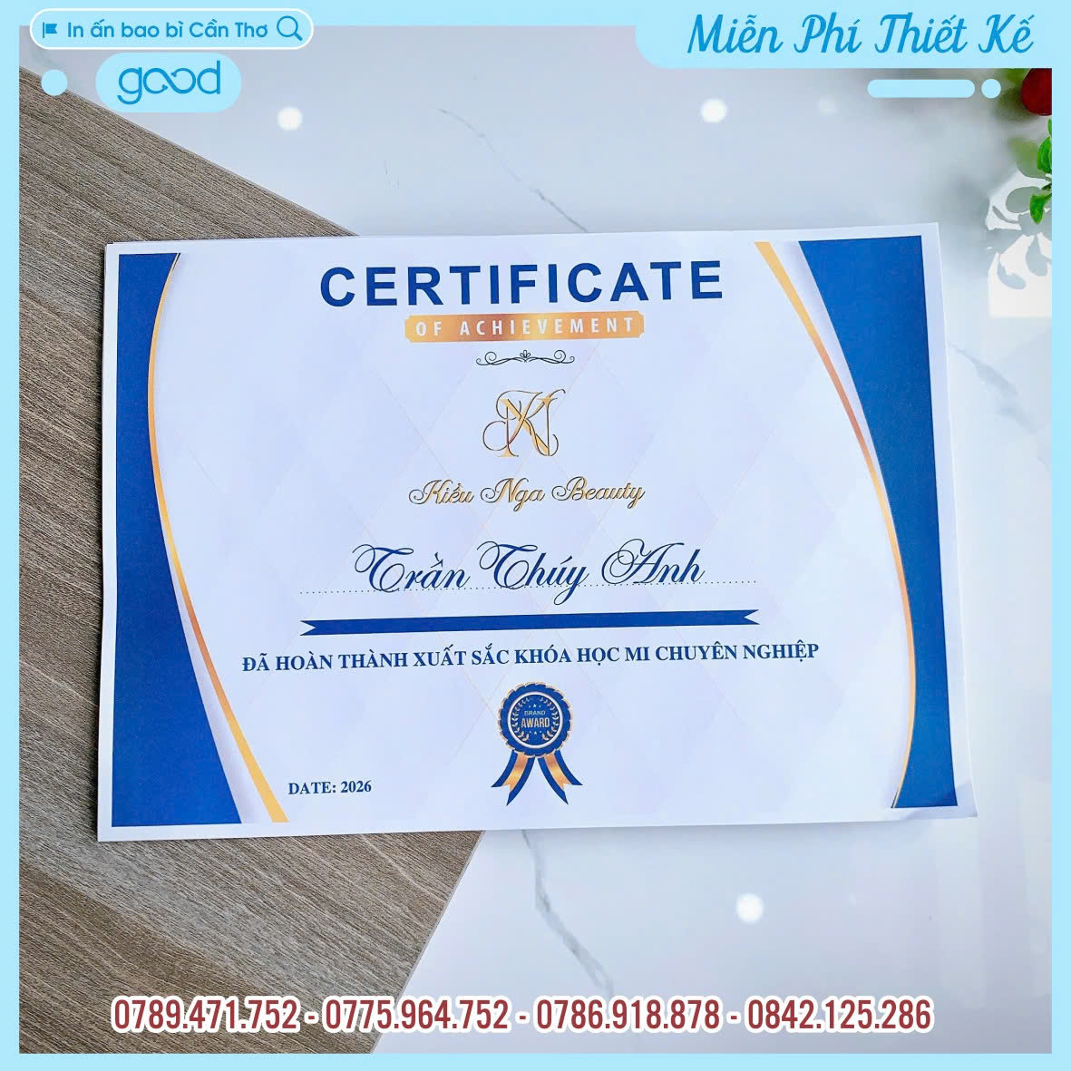 IN BẰNG ĐÀO TẠO NGHỀ